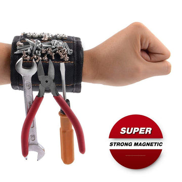 1 Pack Wristband with 15 Strong Magnets Screws Nails Drill Bits Holding